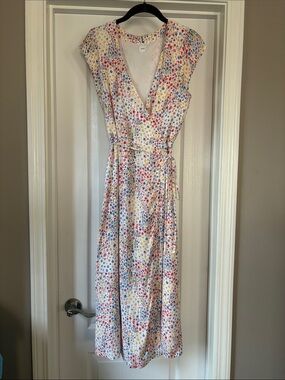 GAP Floral Wrap Midi Summer Dress